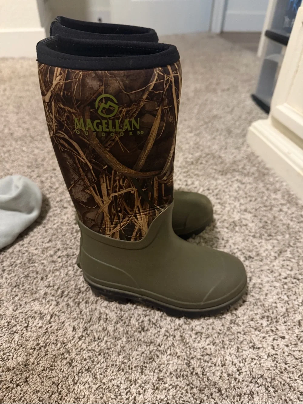 Kids Waterproof Camo Magellan Boots